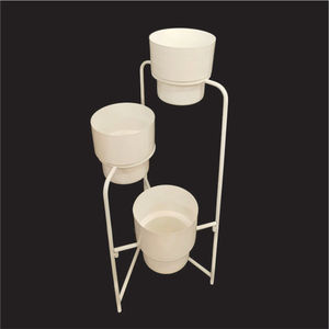 Maceta de hierro metálico de alta calidad con soporte plegable, uso de maceta de Metal de Color dorado para decoraciones de hogar y jardín personalizadas - Product Image 3