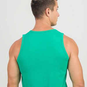 Wholesale 100% Cotton Muscle Fit <b>Tank</b> <b>Top</b> <b>for</b> <b>Men</b> High Quality Button Casual Workout <b>Top</b> with Custom Logo - Product Image 2