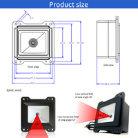 EMT6061 2D 1D Mrz Ocr Lecteur de scanner de passeport Module de scanner intégré Lecteur de code QR