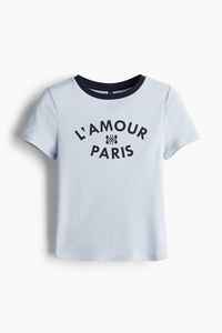 เสื้อยืดคอกลมสำหรับเด็กผู้หญิงทำจากผ้าฝ้ายแบบเท่ๆมีวิธีการพิมพ์ที่แตกต่างกันและวัสดุที่คัดสรรมาเป็นอย่างดี - Product Image 2