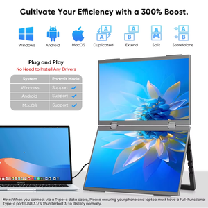 شاشة عرض محمولة للألعاب ثلاثية الأبعاد FHD P IPS WLED FreeSync hdr بمستشعر جاذبية من المصنع - Product Image 5