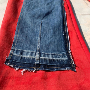 กางเกงวิ่งขายาวผ้าเดนิมผ้าฝ้ายผู้ชาย, กางเกงเอวกลางลำลองทรงหลวมแบบกำหนดเอง - Product Image 5