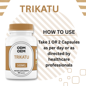 Suplemento sanitario herbal de extracto Trikatu personalizado de 60 cápsulas para adultos para aumentar la inmunidad y la energía ODM/OEM - Product Image 4