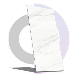 Azulejos de suelo de porcelana blanca de 600x1200mm de alta calidad, diseño moderno, pulido brillante, azulejos interiores de larga duración de azulejos costeros - Product Image 1