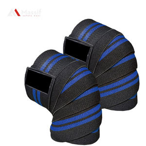 Unisex Custom Neoprene Knee Support Strap Breathable Weightlifting Knee Wraps Gymnastics Kneebands for <b>Fitness</b> with Custom Logo - Product Image 6