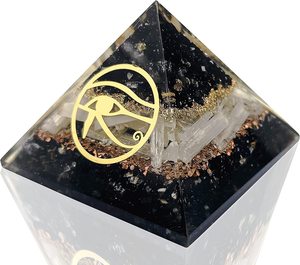 80MM Orgonite Pyramide Triangle Chakra Fleur Vie Orgone Fabricant Produit de Guérison Matériau Pierres Précieuses Polies - Product Image 2