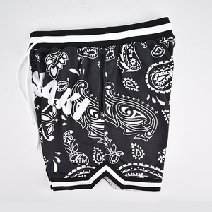 Short de compression d'été de haute qualité pour hommes Zipper Fly Sublimation personnalisée Logo Design Respirant Mesh Beack Shorts Solide - Product Image 3