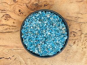 Blue Apatite Natural Rough <b>Crystal</b> <b>Chips</b> Customized Size Mini Bottle Untreated Loose Gemstone Quartz Bulk Mini Loose Gemstones - Product Image 3