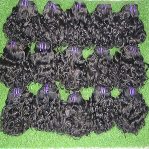 Extensions de cheveux indiens bouclés pour bébé, double trame, cheveux bruts non traités, cheveux de temple, extensions de cheveux d'un seul donneur - Product Image 3