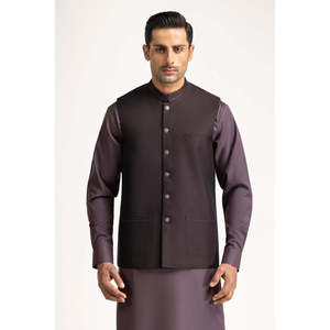 เสื้อกั๊กผู้ชายทรงเข้ารูป ไซส์ใหญ่ ตกแต่งกระดุม สามารถปรับแต่งได้ ผลิตจากผ้าแคนวาส โพลีเอสเตอร์ และผ้าถัก รุ่น WC-PD24-064 - Product Image 3