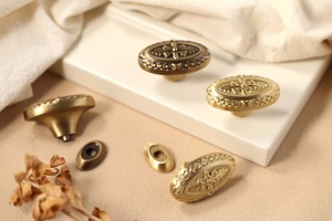 Perilla de diseñador dorada para armarios, Cajones y puertas, manija decorativa elegante para decoración del hogar, interior y muebles elegantes - Product Image 4