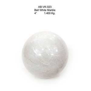 MAE Nouveauté Boule de pierre beige de 3 pouces - Design moderne durable Personnalisable pour une utilisation intérieure/extérieure - Product Image 3