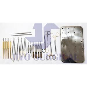 Kit de micro instruments de chirurgie buccale en acier enduit noir, 10 pièces, alimentation manuelle, micro-chirurgie dentaire personnalisable, définissez votre logo - Product Image 3