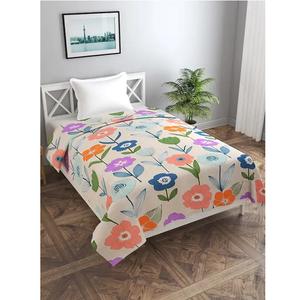 Beautiful Flower Color Printed 100% Organic Cotton Gots Certificate <b>Double</b> Flourish Comforter Modern Bedding <b>Quilted</b> Duvet <b>Cover</b> - Product Image 1