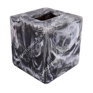 Latest Style Square Swirled Resin <b>Tissue</b> <b>Box</b> Handcrafted <b>Tissue</b> <b>Holder</b> Napkin Storage <b>Box</b> for Multiuse Less Price Napkin <b>Holder</b> - Product Image 5