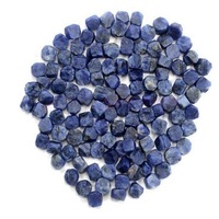 50 Pièces de Sodalite Naturelle Véritable de Haute Qualité, Pierres Semi-Précieuses Brutes de 2-4 MM, Effet Optique Étoilé, pour Bijoux