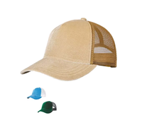 Casquette Snapback en Suède Vierge avec Dos en Maille Ajustable pour Hommes et Femmes, Logo Personnalisé, Velours 100% Polyester, Décontractée, Extérieur
