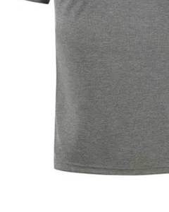 Polo personnalisé pour homme en gris chiné, manches courtes, tissu piqué, respirant, décontracté, uniforme d'entreprise, impression de logo personnalisé - Product Image 6