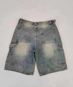 100% coton Denim Designer Jeans Casual Baggy Streetwear Jorts Denim Shorts - Product Image 6