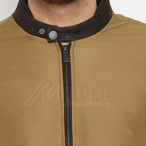 Chaqueta bomber impermeable de último diseño para hombre, poliéster hecho con lona, suministro al por mayor - Product Image 3