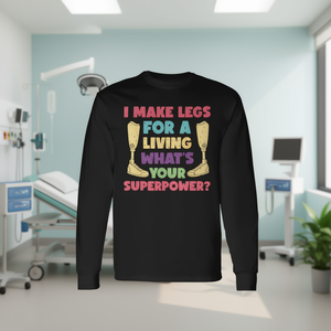 T-shirt à manches longues Prosthetic Tech Humor Bionic Limb Prosthetics - Product Image 3