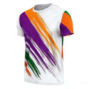 T-shirt de sport pour homme à manches courtes, coupe ajustée, respirant, séchage rapide, impression par sublimation de qualité supérieure, pour la course à pied, la remise en forme et l'entraînement - Product Image 3