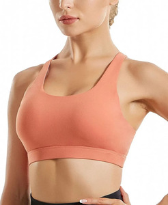 Running Girl High Support Criss-cross Back <b>Padded</b> Strappy Sports <b>Bra</b> for Women Yoga Fitness Push Training <b>Bra</b> Spandex/Nylon - Product Image 4