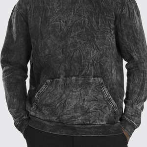 Sudadera con Lavado Ácido Personalizada al por Mayor, Sudadera Holgada de Algodón Suave con Lavado Vintage y Hombros Caídos para Ropa Casual de Calle - Product Image 3