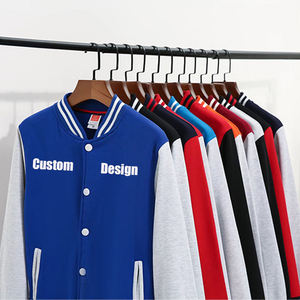 Unisex Varsity <b>Jacket</b> Oversized Bomber Streetwear <b>Retro</b> College Letterman <b>Jacket</b> With Patches - Product Image 3