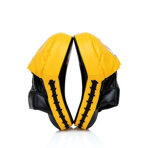 Almohadillas de Enfoque para Entrenamiento de Boxeo, Muay Thai, y MMA, Escudos de Golpeo para Brazos, Amarillas, Servicio OEM Personalizado - Product Image 3