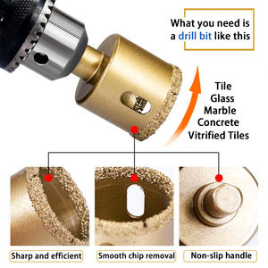 Sierra perforadora <span class=keywords><strong>Coronas</strong></span> de diamante Brocas de núcleo Cortador de agujeros de diamante <span class=keywords><strong>para</strong></span> asfalto Hormigón Mármol Granito <span class=keywords><strong>Ladrillo</strong></span> - Product Image 4