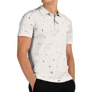 Golf de manga corta para hombre para Polo Jersey informal cómodo en patrón sólido Opciones de talla grande - Product Image 4