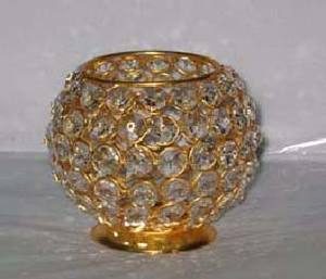 Candelabros hechos a mano de pilar de cristal plateado personalizables para Navidad y boda decoraciones de mesa superiores elegantes marca OMKAAR - Product Image 2