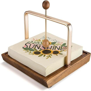 Stylish <b>Napkin</b> Holder With Metal Stand for Holding <b>Napkin</b> <b>Dispenser</b> Elegant <b>Napkin</b> Holder for Home Restaurant and Hotel - Product Image 1