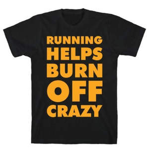 T-shirt de fitness Crazy Black 100% Coton/Fibre de bambou 220 grammes, design compressé avec motif, favorise la course à pied et la combustion des calories - Product Image 1
