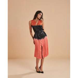 Robe Kaftan Longue Femme Élégante et Décontractée à Taille Naturelle, Lavable, Boutonnée sur le Devant avec Fente, Idéale pour les Fêtes - Product Image 1