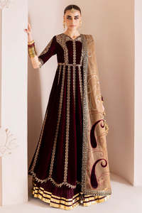 Lehenga Choli Tradicional Anarkali de Chifón Bordado con Adornos de Lujo para Mujer, Ropa de Fiesta de Boda, Sin Arrugas, Resistente a la Humedad - Product Image 3
