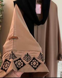 Kimono décontracté élégant et modeste brodé à la main pour femmes Abaya XXL vêtements musulmans traditionnels faits à la main pour adultes fonction de bouton - Product Image 2