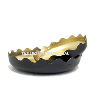 Cuenco acabado esmaltado de forma redonda de Metal de aluminio, cuenco decorativo moderno de estilo elegante con acento para el hogar de la más alta calidad - Product Image 2