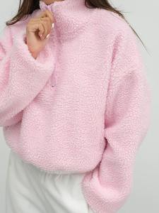 Sweat Jogger Pantalons empilés Ensemble de survêtement Haut court à capuche imprimé bouffant personnalisé Hiver Capuche avant - Product Image 2