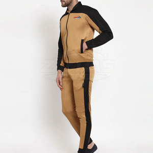 Vêtements de course à pied avec fermeture éclair, col montant, survêtements de sport pour hommes, confortables et légers - Product Image 2