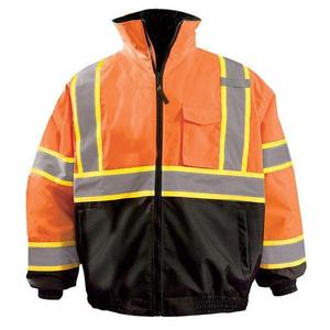 เสื้อฮู้ดสะท้อนแสง Hi Vis สำหรับผู้ชาย โพลีเอสเตอร์ ชุดทำงาน ระดับ 2 ซิปหน้า สีเหลือง แถบสีเงิน สวมใส่สบาย รุ่น 2026 - Product Image 6