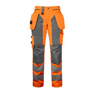 Pantalones DE TRABAJO cargo personalizados al por mayor pantalones de trabajo multi-bolsillos de poliéster de alta calidad - Product Image 6