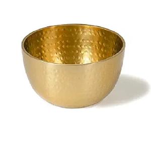 Suministro directo de fábrica, cuenco de Metal redondo dorado de lujo, bandeja de servicio de boda de estilo moderno, bandejas de servicio decorativas para uso doméstico - Product Image 4