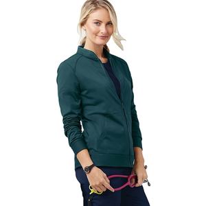 Enfermería Scrubs Reutilizable Hospital de invierno Spandex Uniformes Suave Elástico Tallas grandes Fleece Scrub Jacket para Lady Doctors - Product Image 2