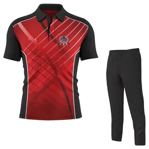 Professional Quality Customized 100% polyester Sublimated Printing Sportswear Jersey Cricket League Uniforms