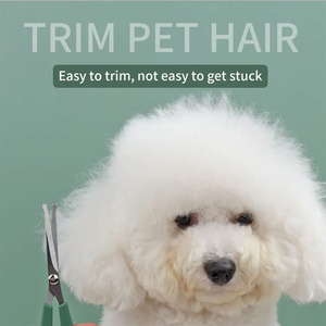 Ciseaux de toilettage pour animaux de compagnie Chi en acier inoxydable allemand Ciseaux à lames supercoupées à manche en plastique vert de taille personnalisée - Product Image 6