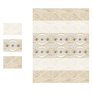 กระเบื้องเซรามิคเคลือบเงาสีน้ำตาลและสีครีม300x450mm - Product Image 4