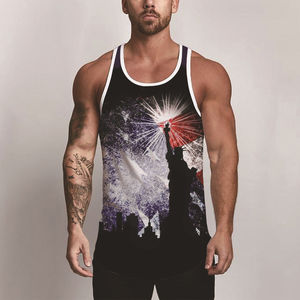 Débardeurs de haute qualité pour hommes Pakistan Logo personnalisé Sublimation impression respirant tricoté tissage grande taille Option personnalisable - Product Image 3