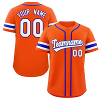 Maillot de baseball personnalisé en sergé avec numéros et noms appliqués, grande taille, respirant, séchage rapide, antibactérien, unisexe pour équipes